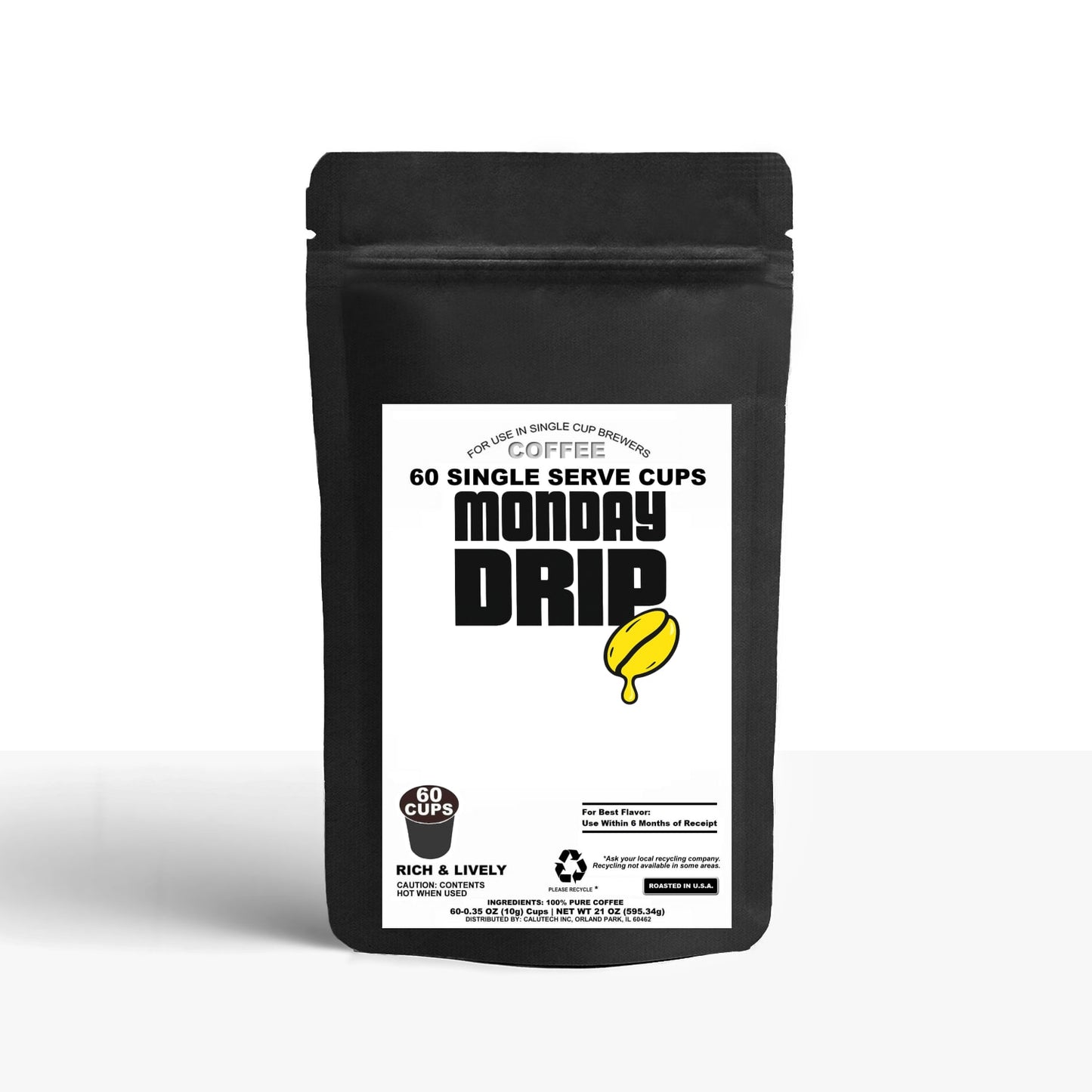60 Pack Single Serve Coffee Capsules