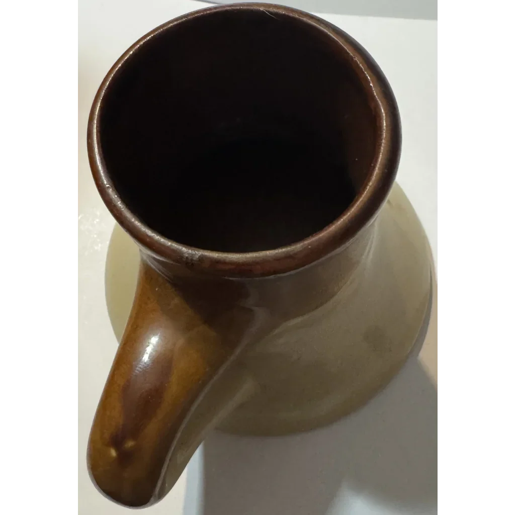 Vintage Mid Century Studio Pottery Mug – Two Tone Handmade Ceramic Cup